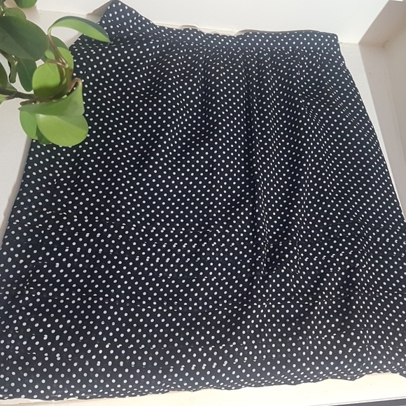 Size 16 Peter Nygard polkadot chiffon A-line skirt - Picture 1 of 6